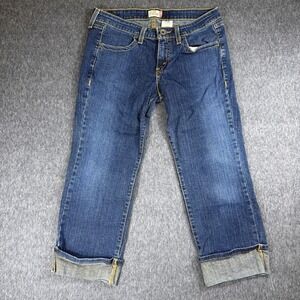 Levis 512 Women's Size 7 Capri Slim Taper Stretch Blue Denim Jeans